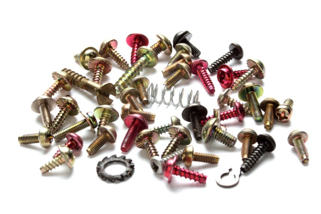 collection of holding down bolts